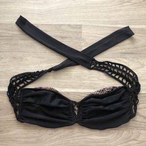 Acacia swimwear Buenos Aires top black large